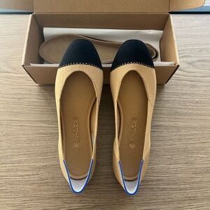 Rothy’s flats. The Square, color Camel Captoe. Size 7.